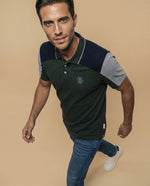 Polo fit ajustado logo estampado - Verde