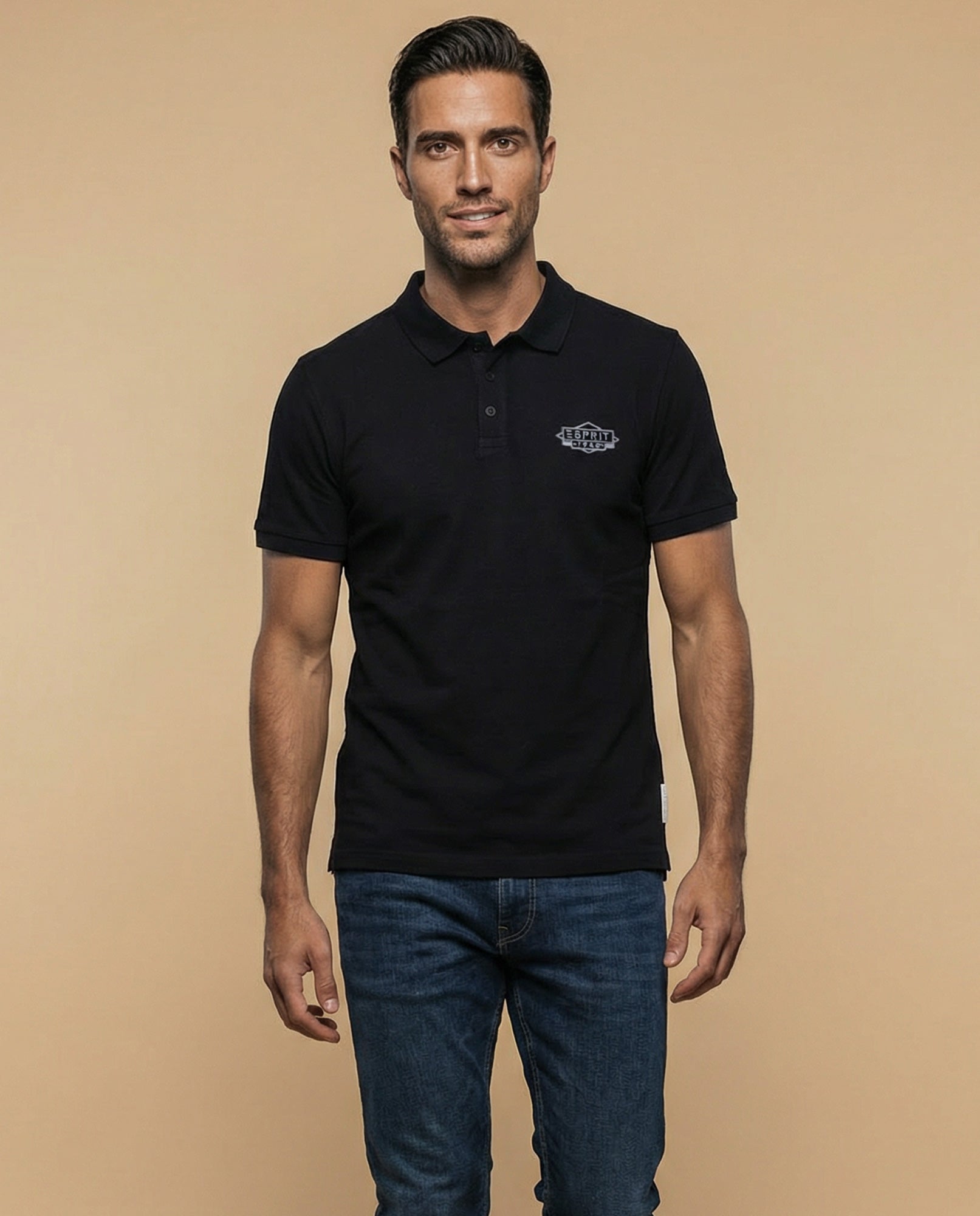 Polo regular logo estampado - Negro 34_305E379_NEG194004_0