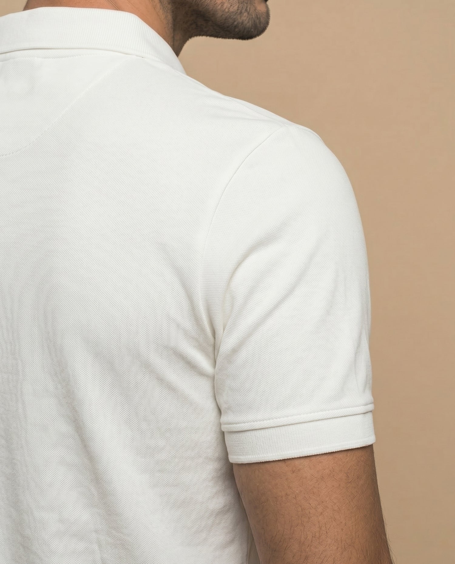 Polo manga corta con cuello camisero y ribete contrastante para hombre - Verde