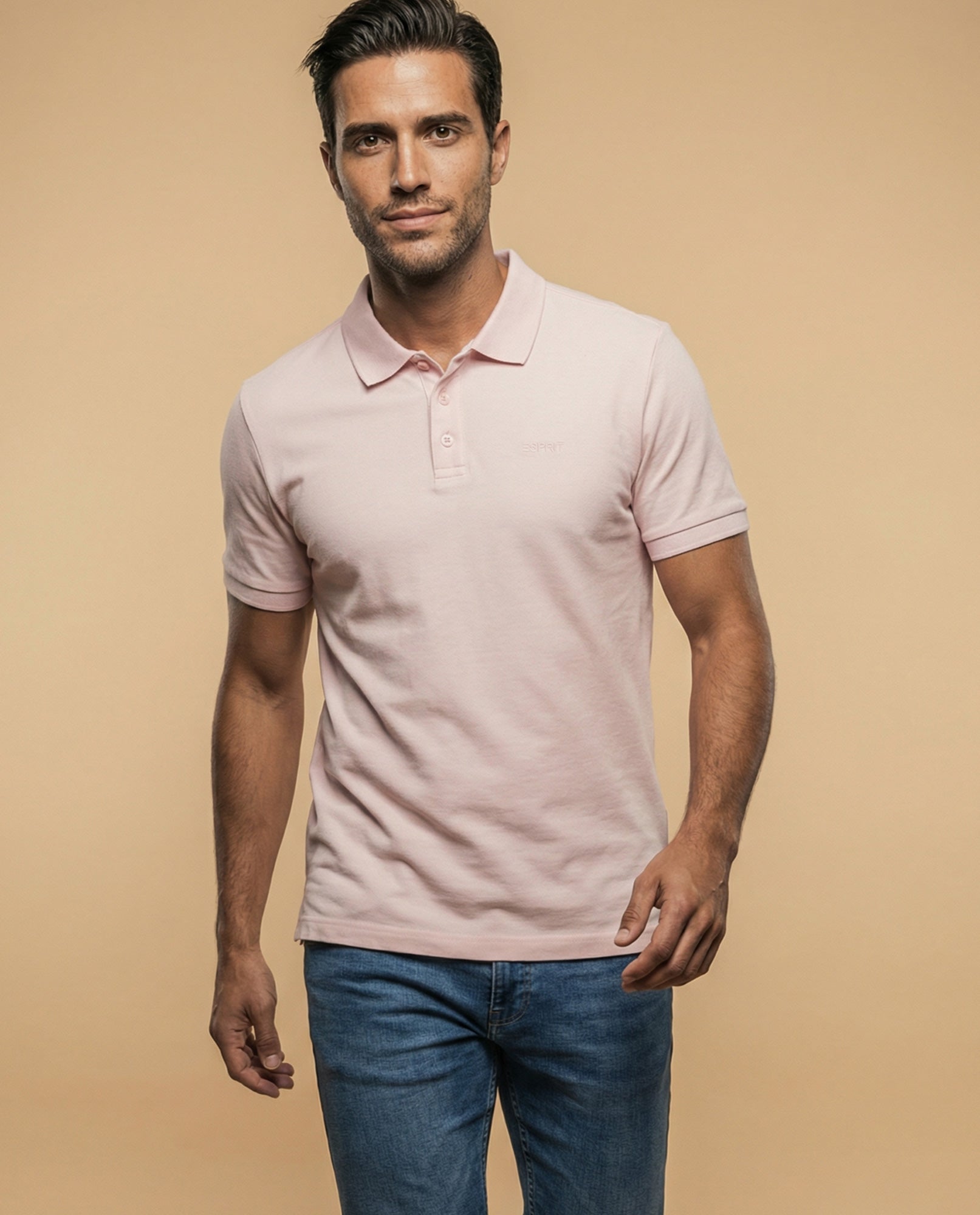 Polo Esprit Hombre Regular Fit - Rosa 34_305F360_ROS151607_0