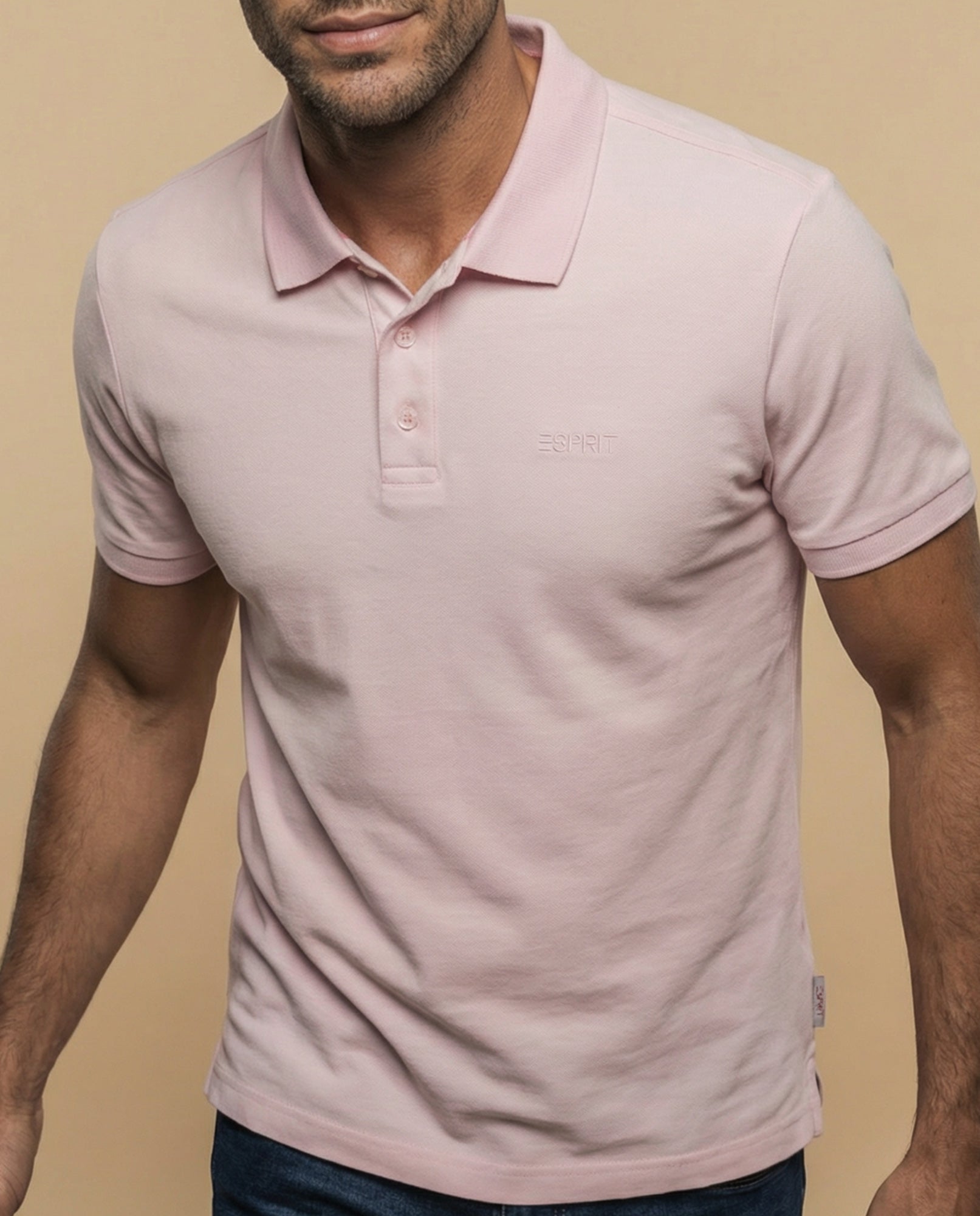 Polo Esprit Hombre Regular Fit - Rosa 34_305F360_ROS151607_3