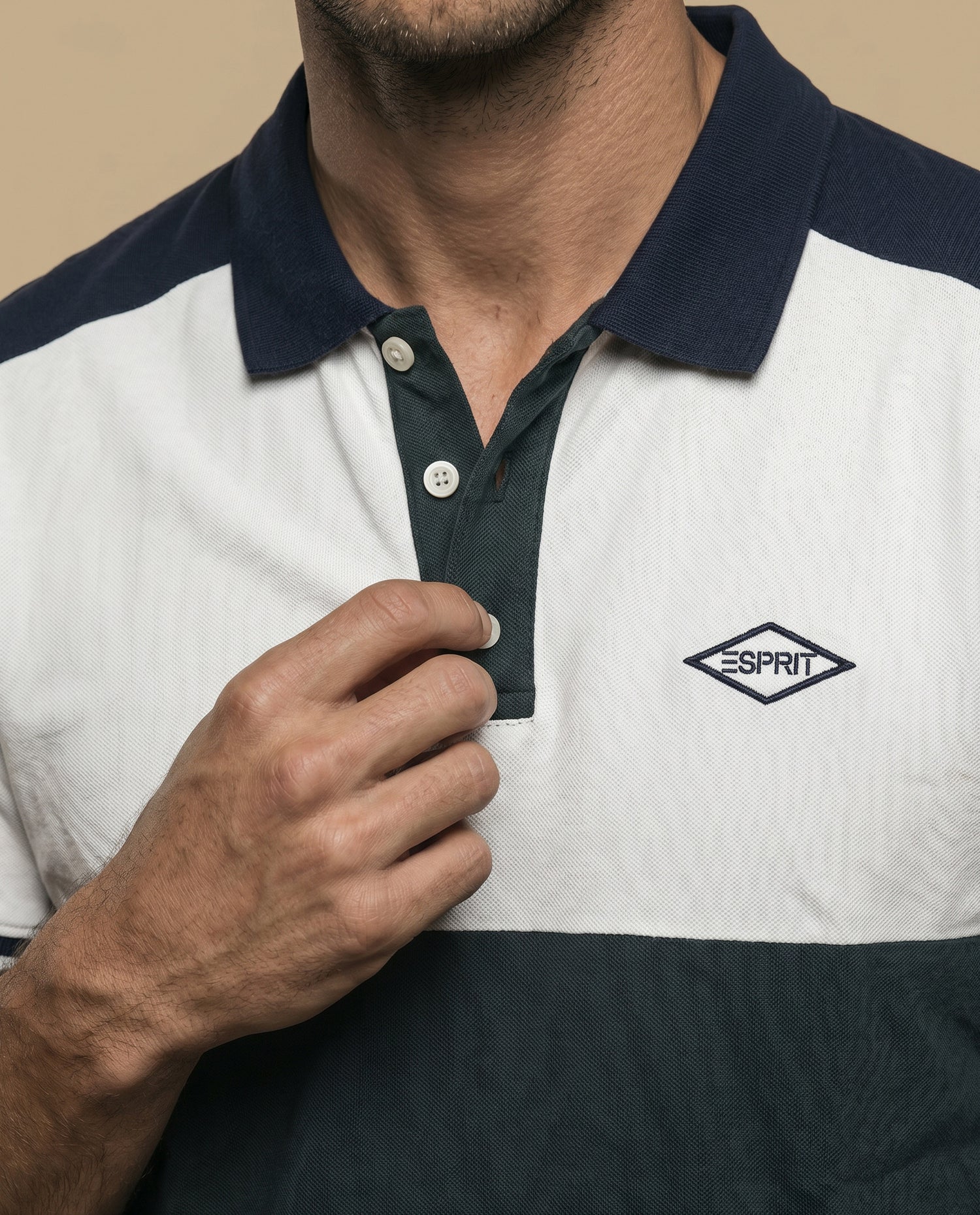 Polo Regular Hombre Cuadros - Verde