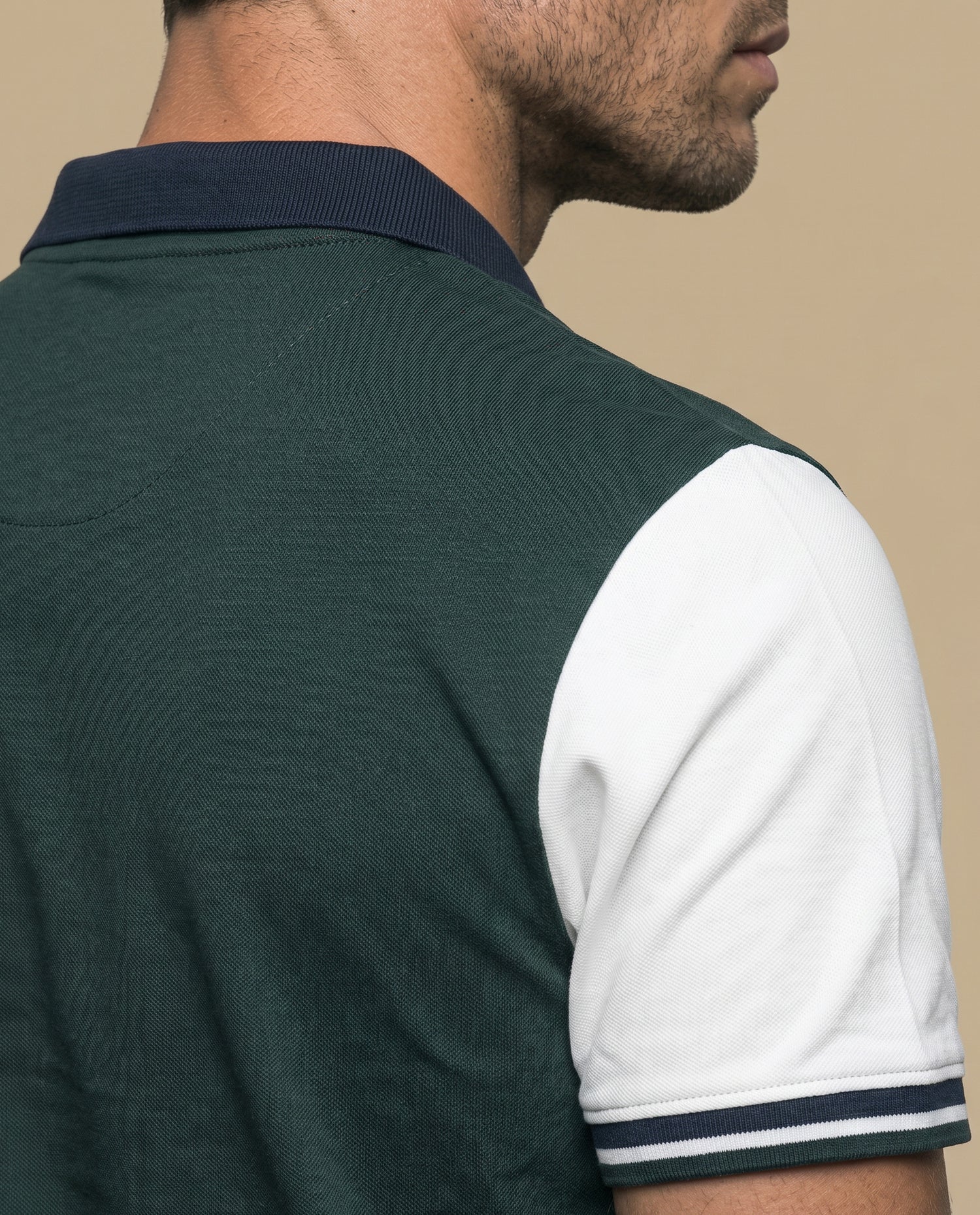 Polo Regular Hombre Cuadros - Verde