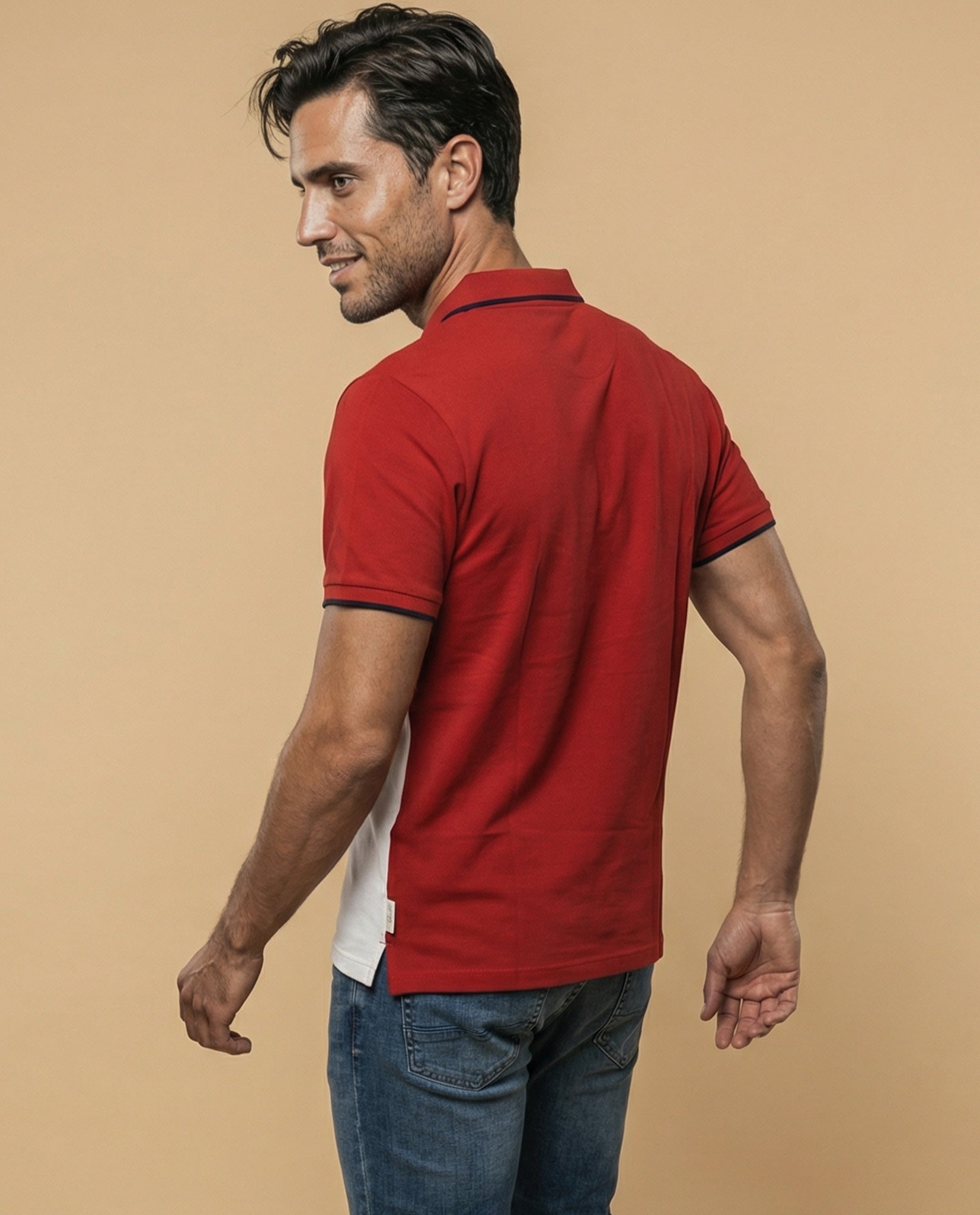 Polo Hombre Cuadros Regular - Rojo 34_305F371_ROJ171537_4