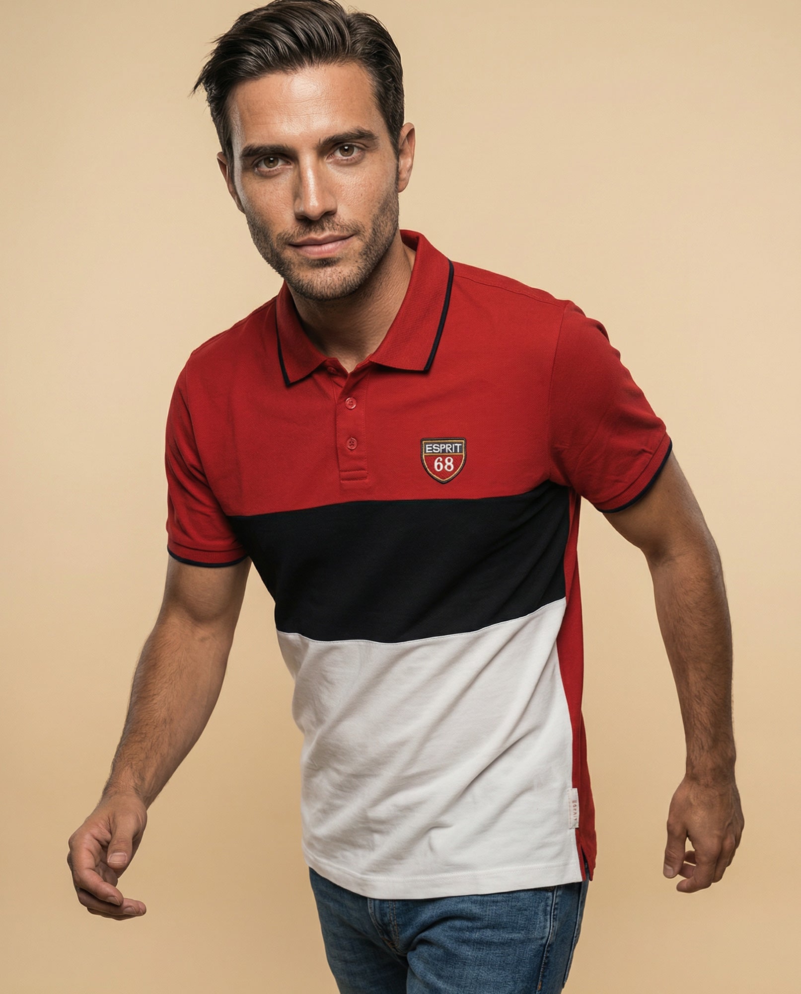 Polo Hombre Cuadros Regular - Rojo 34_305F371_ROJ171537_6