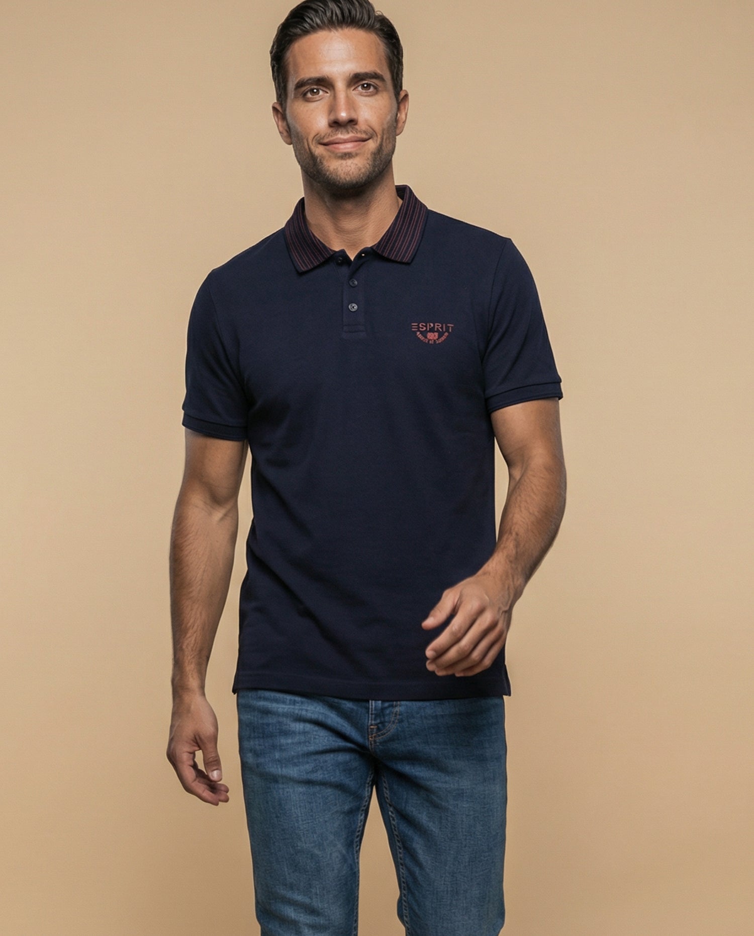 Polo Regular Hombre - Azul