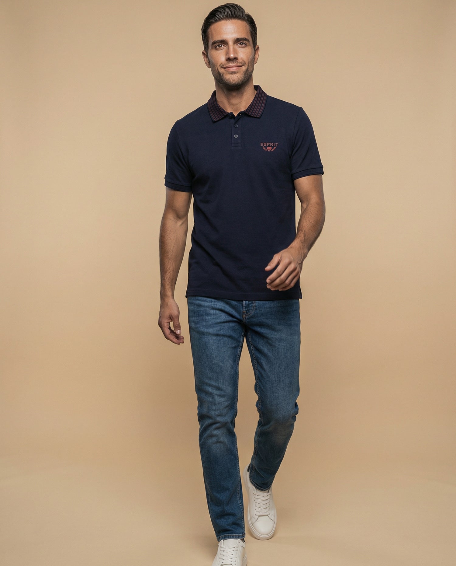 Polo Regular Hombre - Azul
