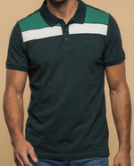 Polo Regular Azul Marino - Verde