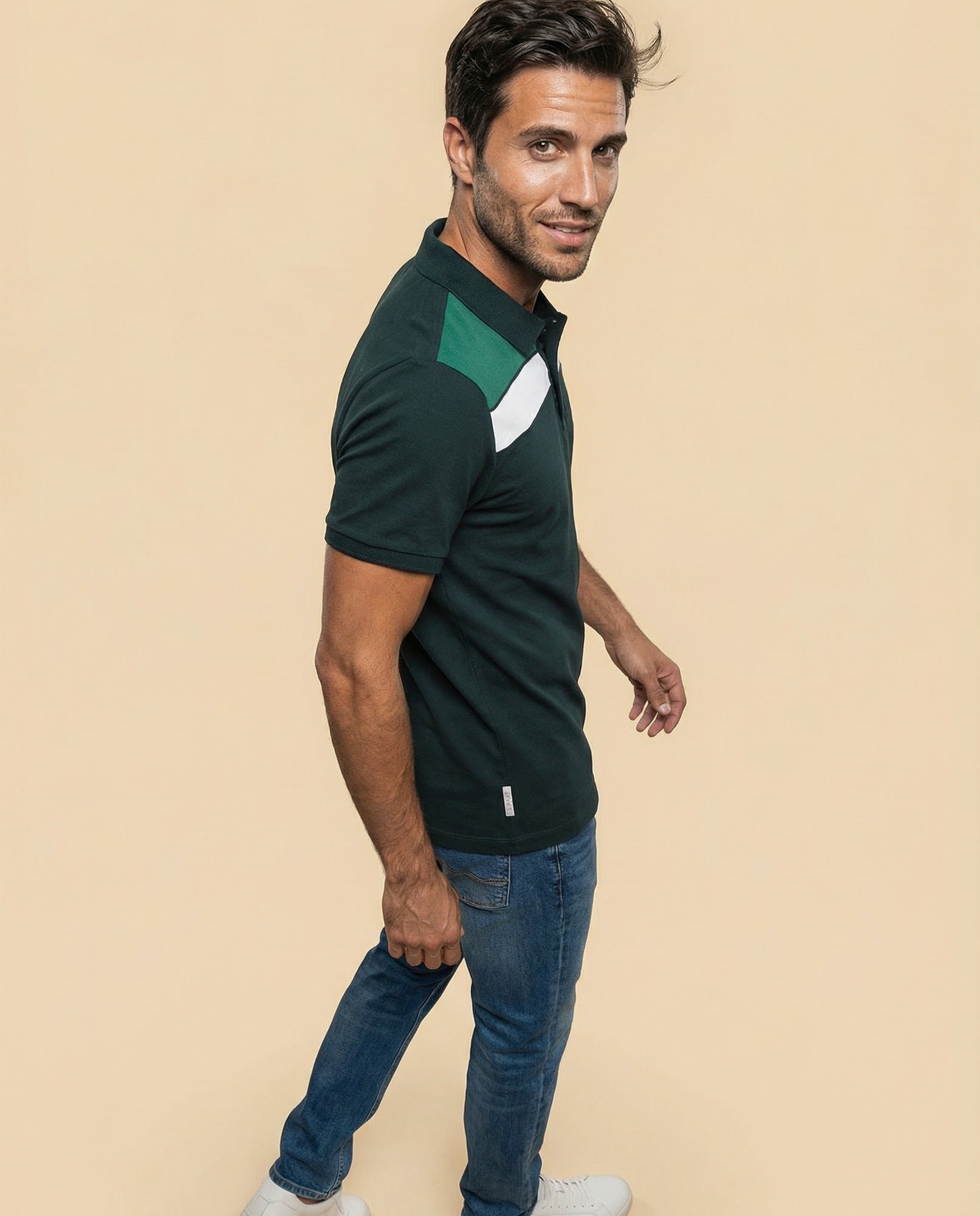Polo Regular Azul Marino - Verde 34_305F385_VER165820_6