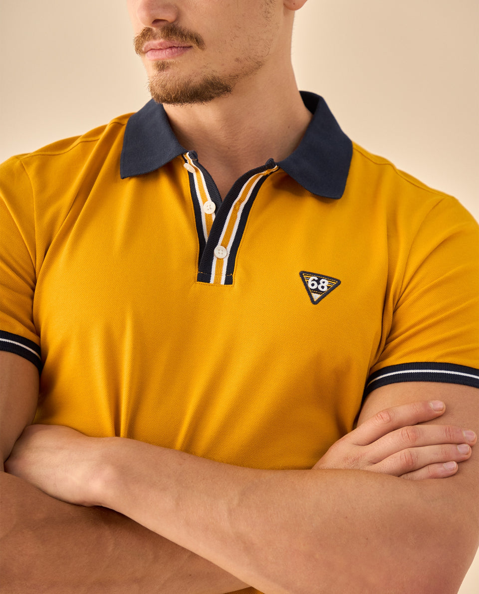 Polo con Detalles Deportivos - Amarillo 34_305G300_AMA171047_3