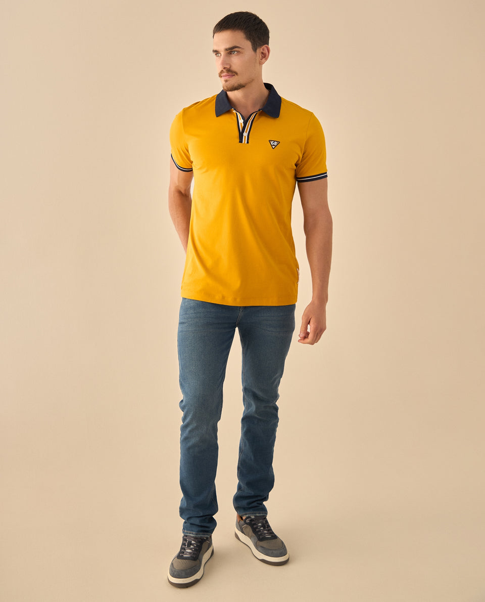 Polo con Detalles Deportivos - Amarillo 34_305G300_AMA171047_5