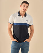 Polo con Bloques - Azul