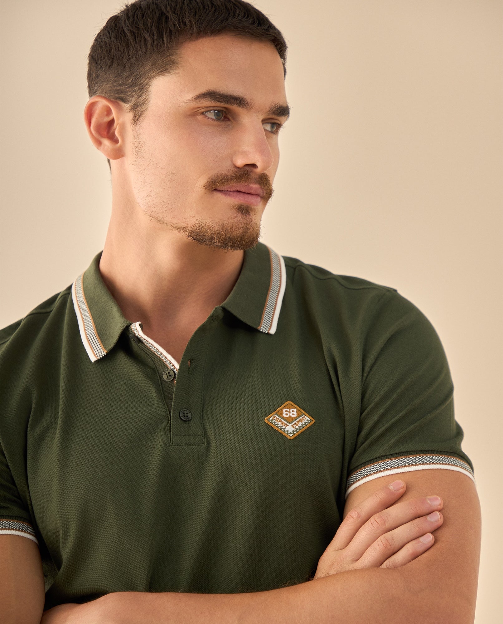 Polo con Bordado Diamante - Verde 34_305G308_VER130550_3