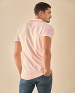 Polo Piqué con Logo Bordado - Rosa
