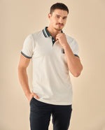 Polo con Ribetes - Crudo