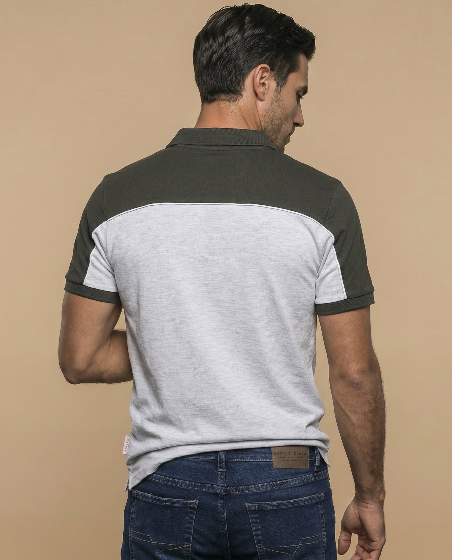 Polo jersey regular hombre - Gris