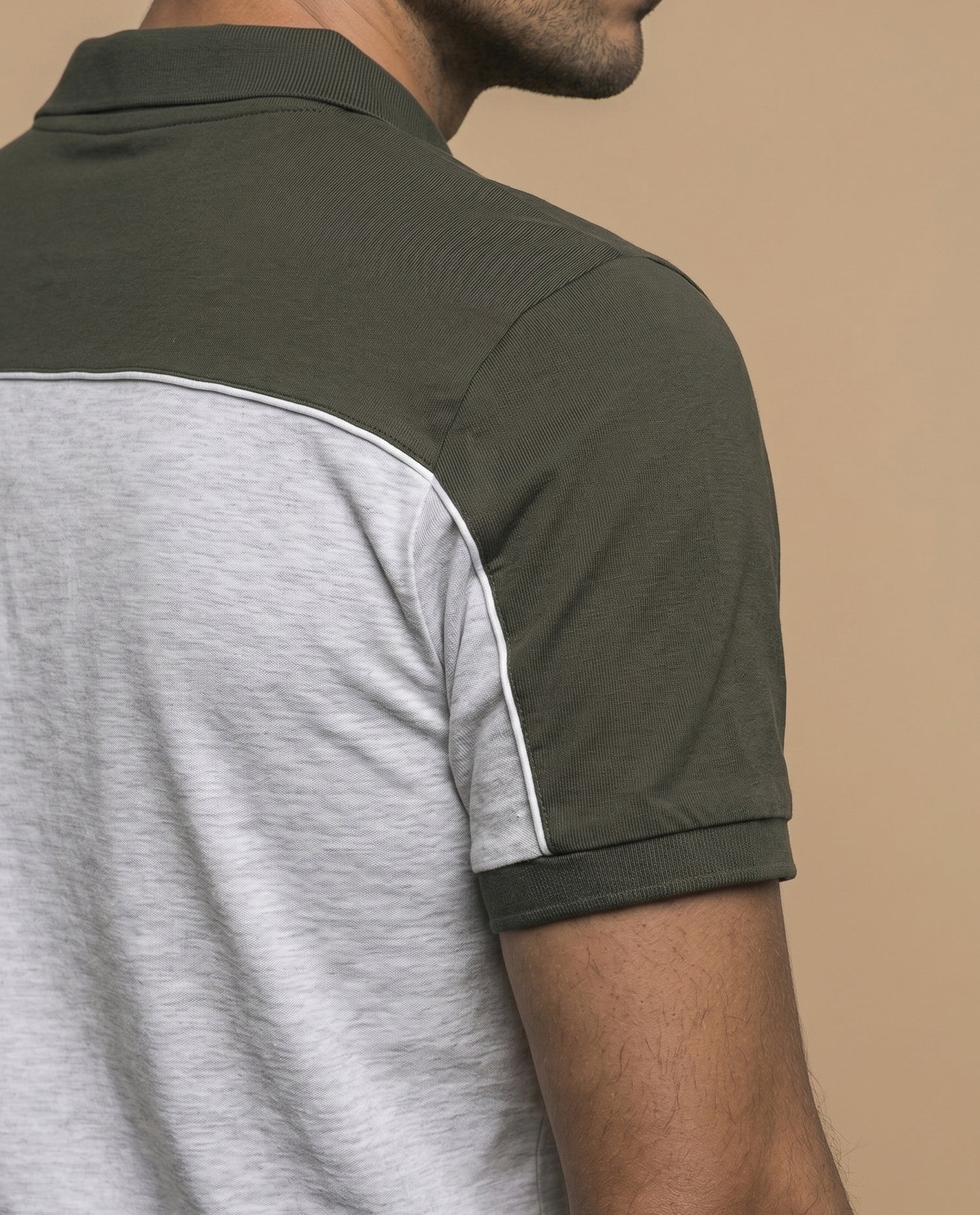Polo jersey regular hombre - Gris