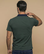 Polo manga larga regular fit - Verde
