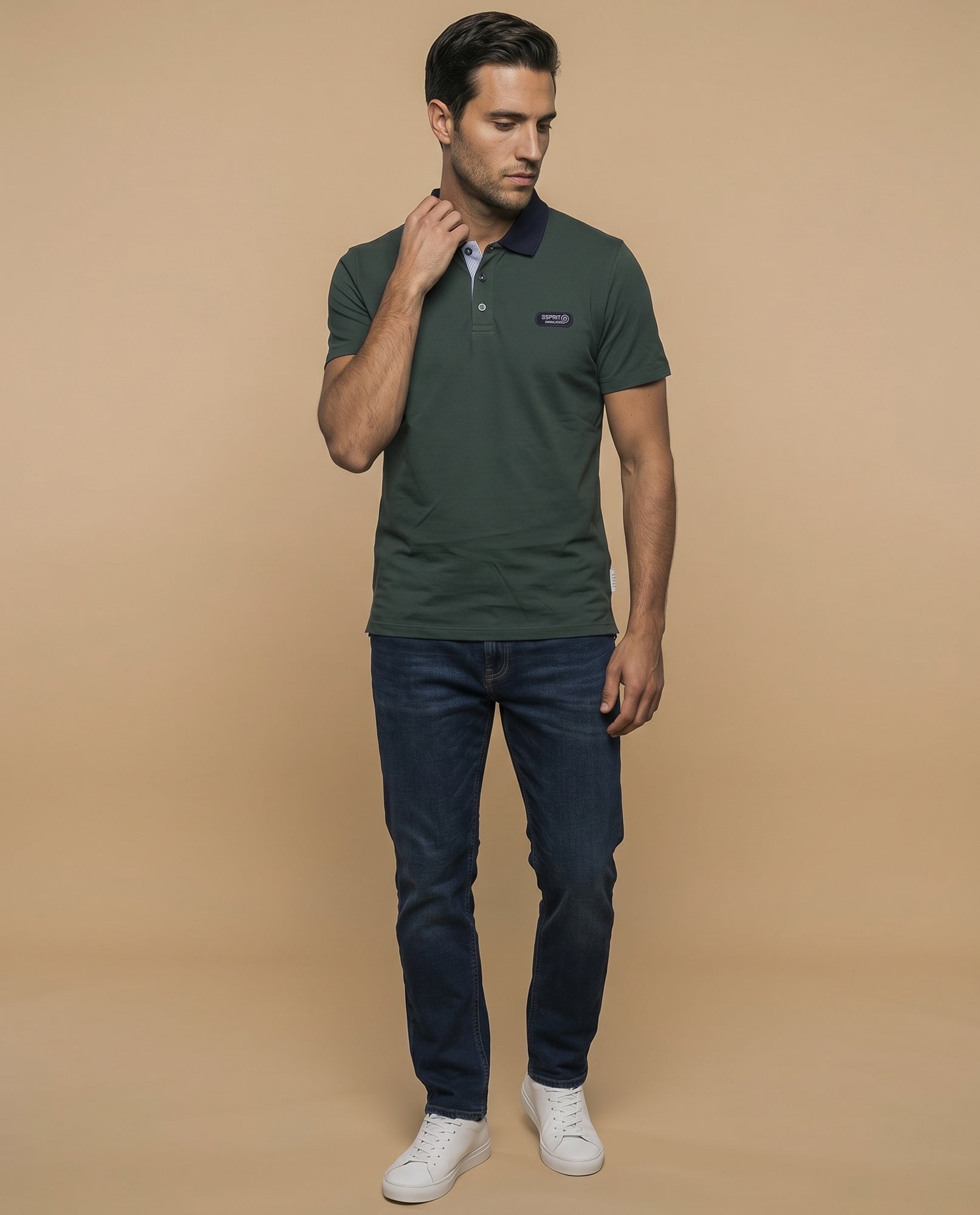 Polo manga larga regular fit - Verde 34_305G337_VER175923_5