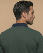 Polo manga larga regular fit - Verde