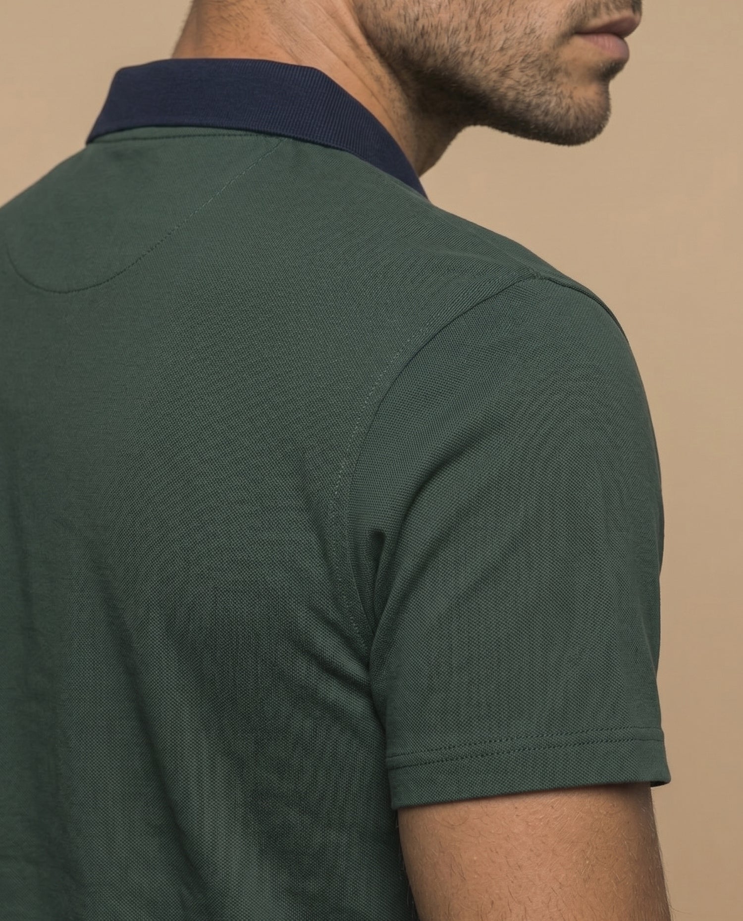 Polo manga larga regular fit - Verde