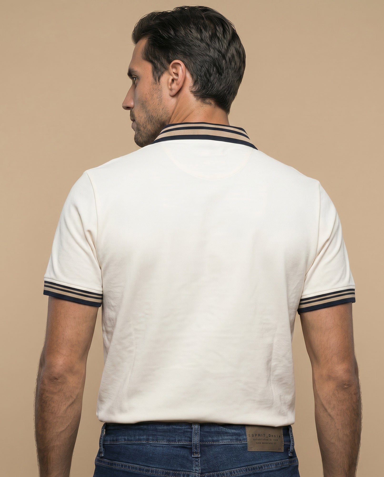Polo manga larga regular hombre - Crudo 34_305G338_CRU110605_4