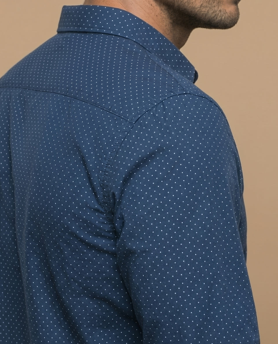 Camisa slim puntos pequeños - Azul 34_315E306_AZU184041_6
