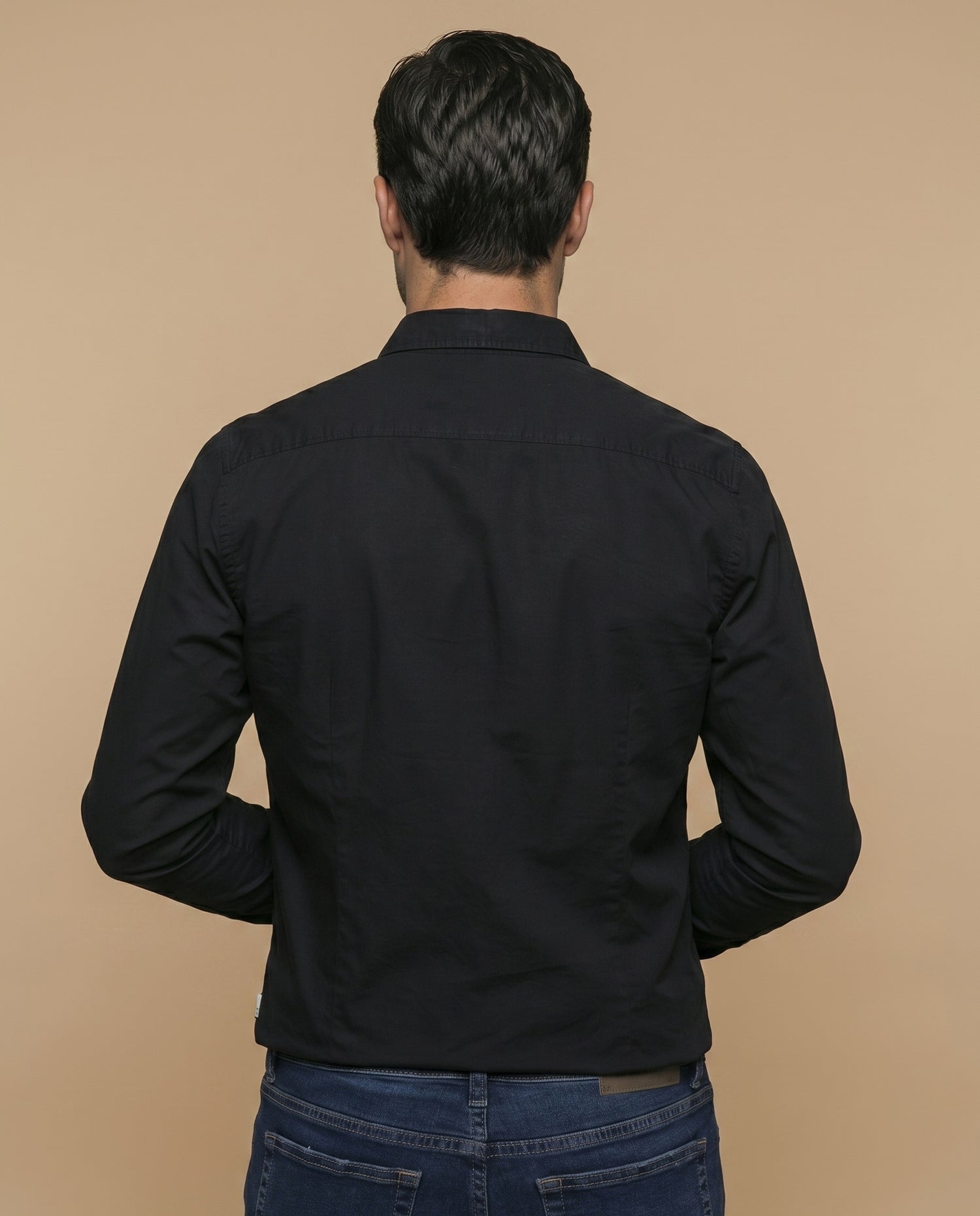 Camisa Slim Negra - Negro
