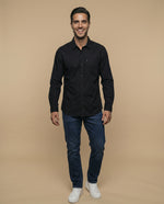 Camisa Slim Negra - Negro