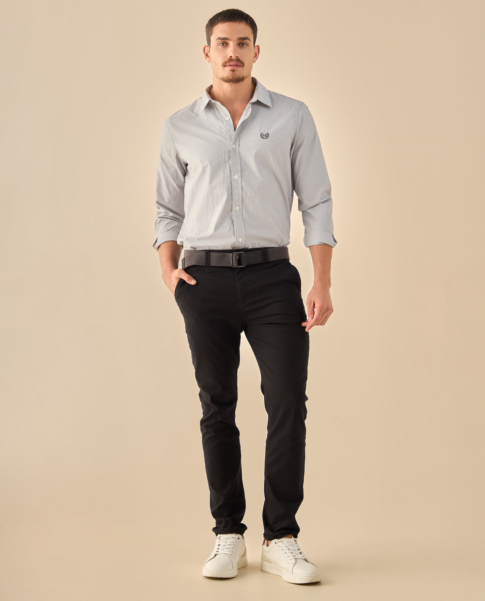 Camisa de Rayas Finas Profesional - Blanco 34_315G303_BLA114001_5