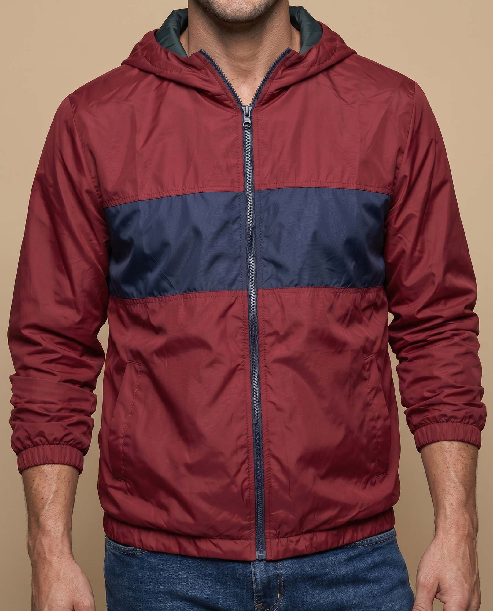 Chaqueta regular cierre zipper hombre - Rojo 34_325E303_ROJ181449_3