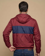 Chaqueta regular cierre zipper hombre - Rojo