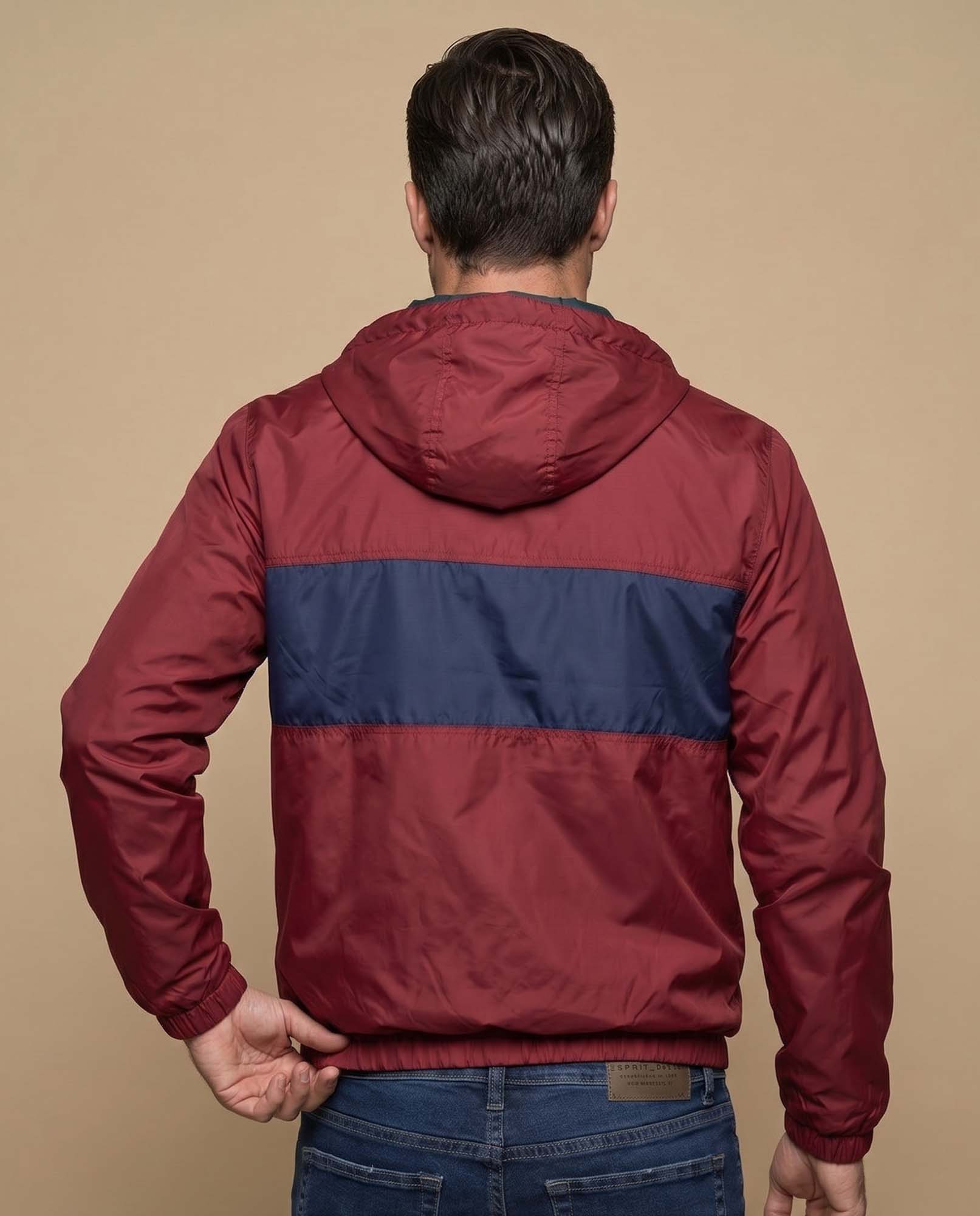 Chaqueta regular cierre zipper hombre - Rojo 34_325E303_ROJ181449_4