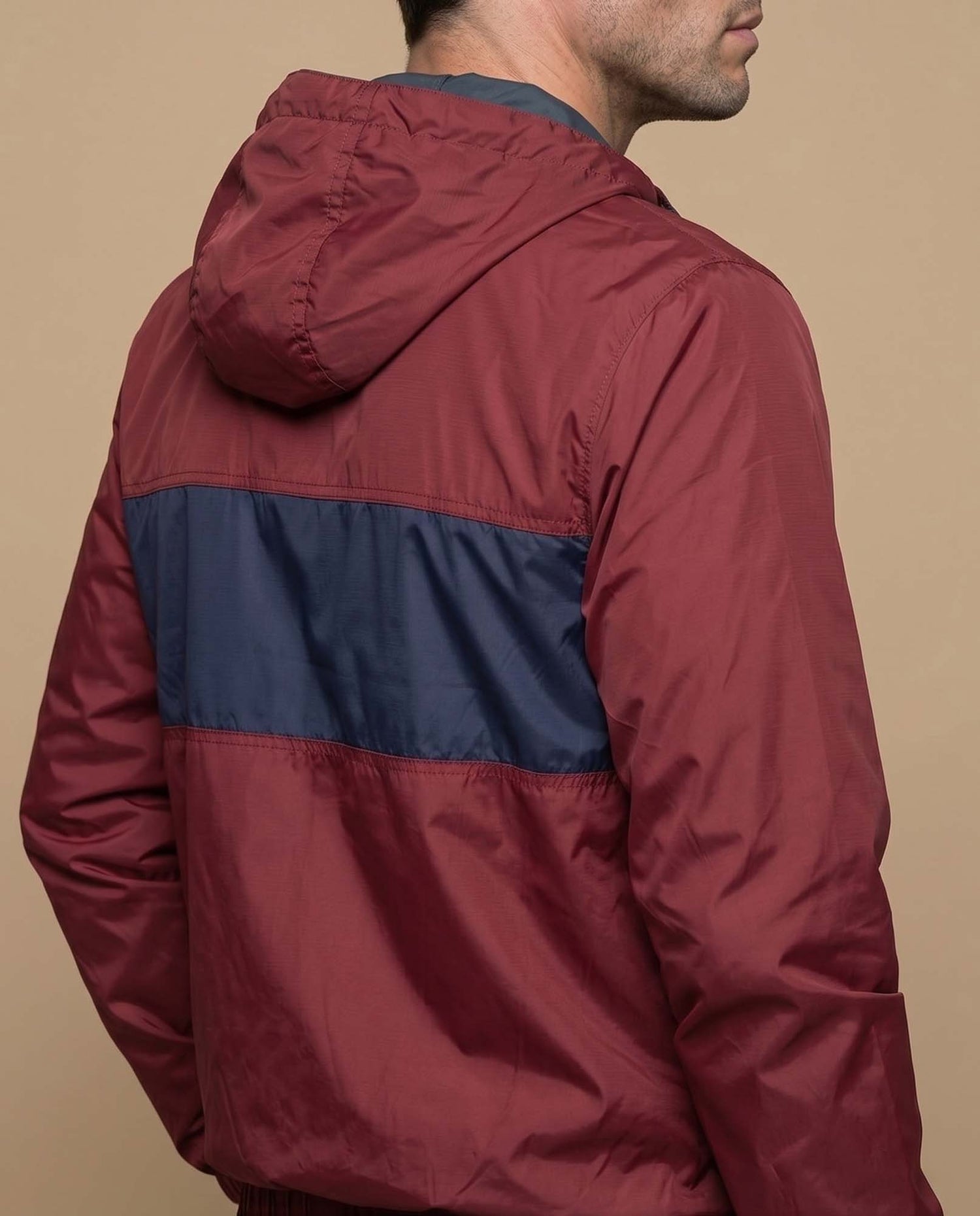 Chaqueta regular cierre zipper hombre - Rojo