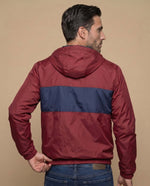 Chaqueta regular cierre zipper hombre - Rojo