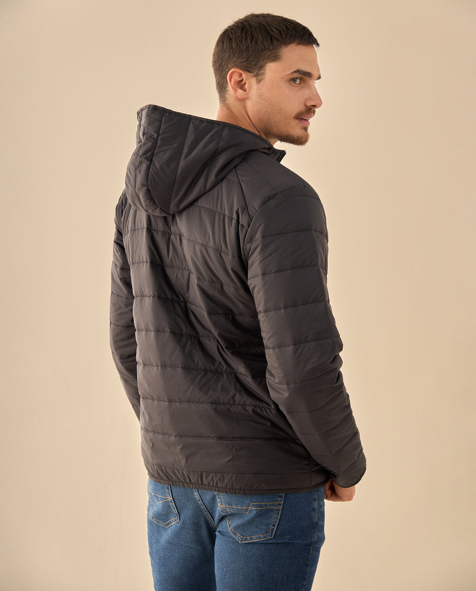 Chaqueta Puffer con Parche Heritage - Negro 34_325G307_NEG194003_4