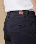 Pantalón slim algodón stretch - Azul