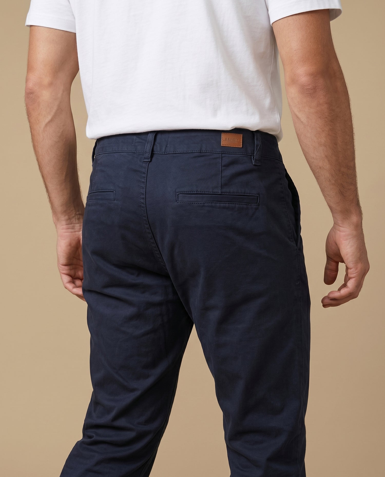 Pantalón slim algodón stretch - Azul