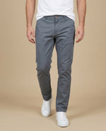 Pantalón slim algodón stretch - Gris
