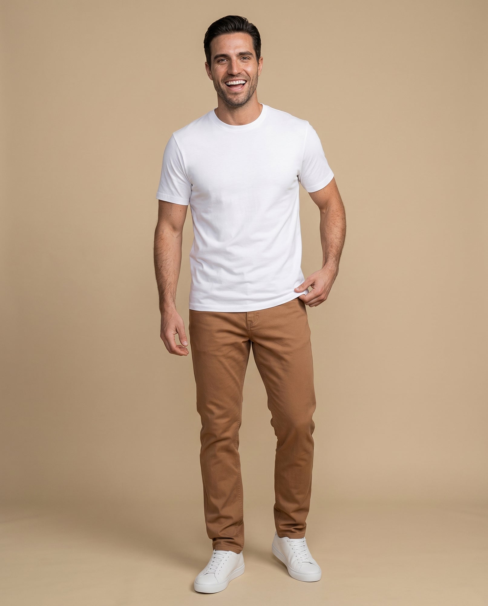 Pantalón slim denim pesado - Amarillo 34_335E304_AMA171047_0