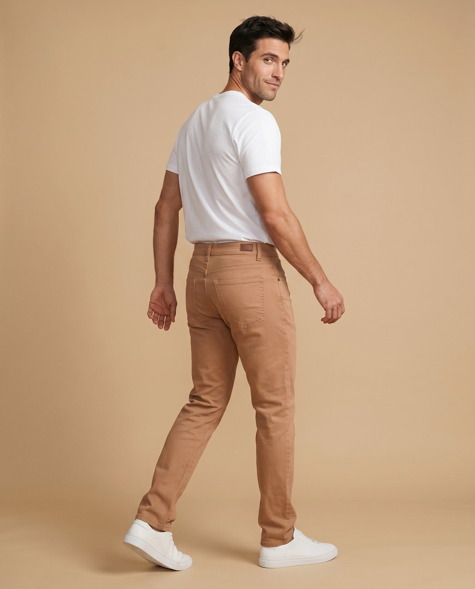 Pantalón slim denim pesado - Amarillo 34_335E304_AMA171047_4