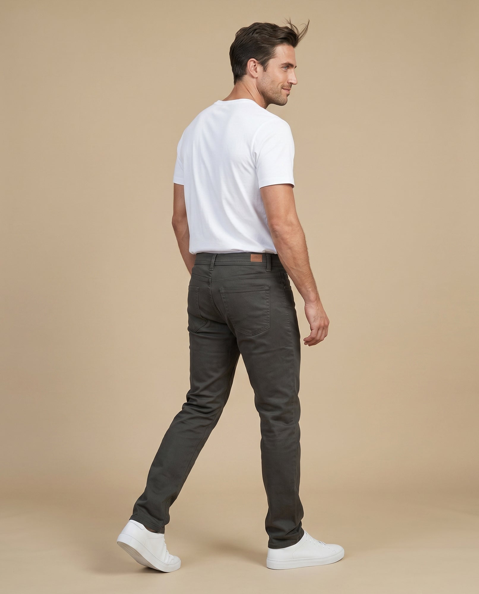 Pantalón slim denim pesado - Verde 34_335E304_VER190622_4