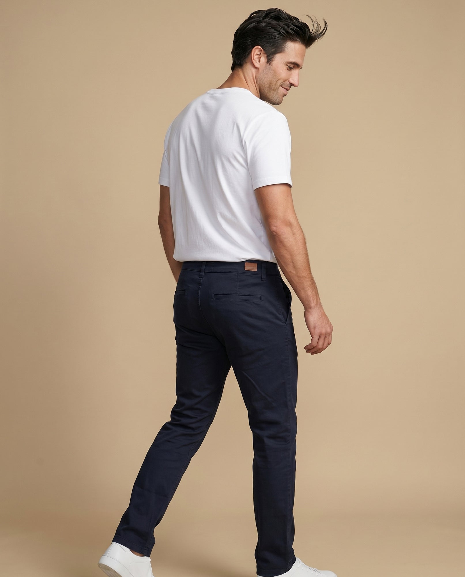 Pantalón Slim Algodón Hombre - Azul 34_335E305_AZU174724_4