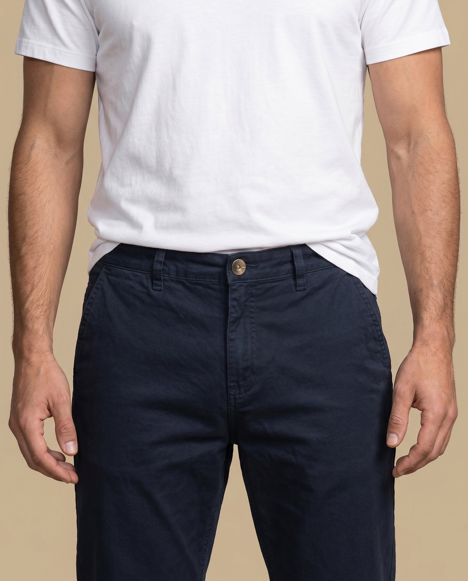 Pantalón Slim Algodón Hombre - Azul