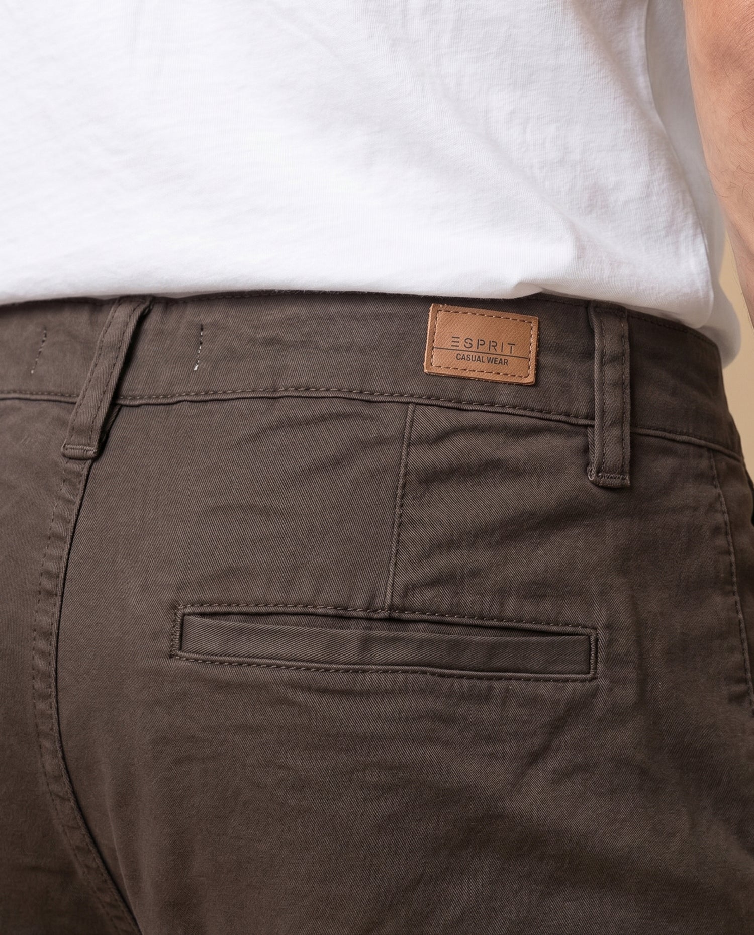 Pantalón Slim Algodón Hombre - Café