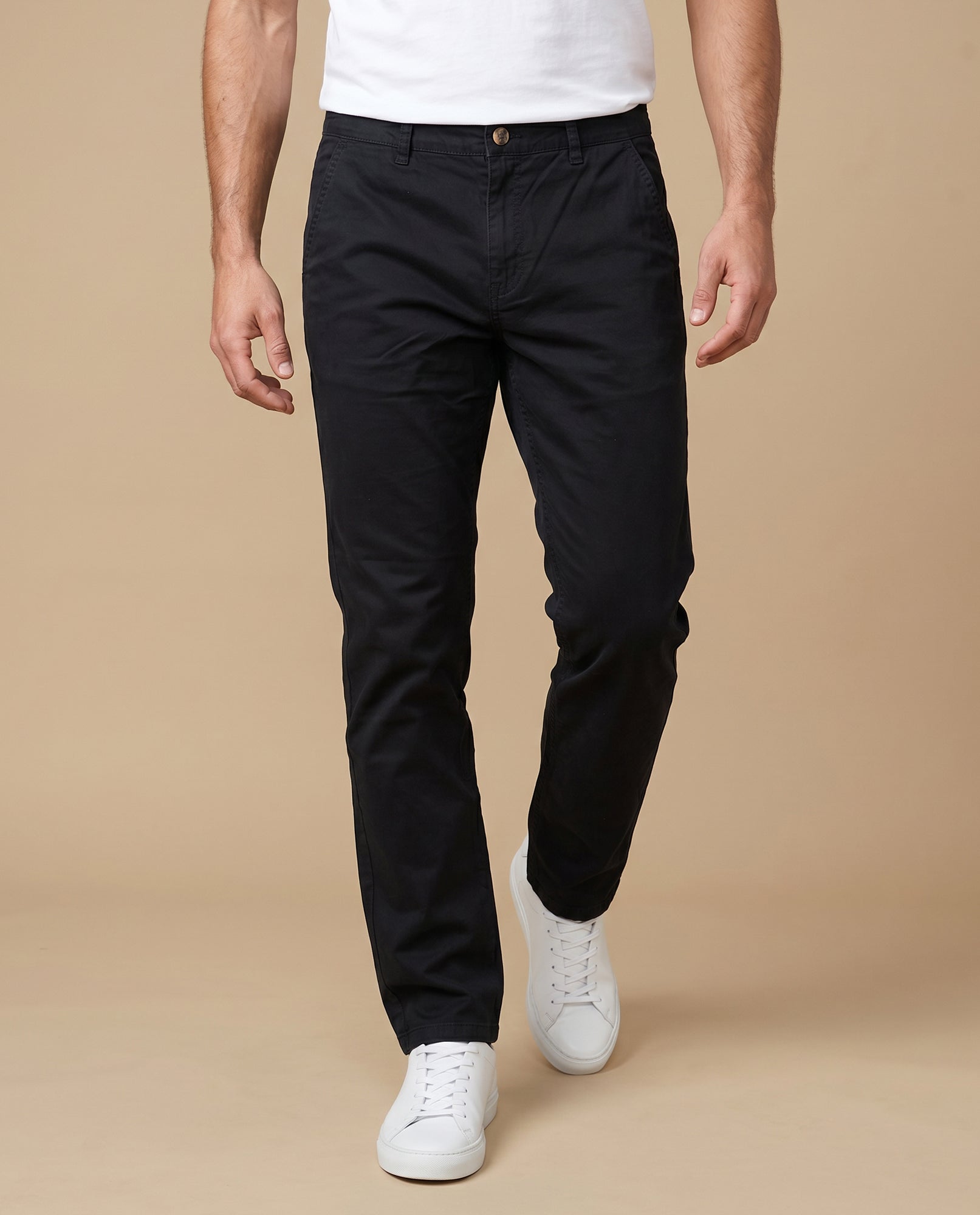 Pantalón slim algodón hombre - Negro 34_335E307_NEG194007_3