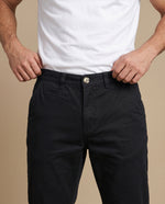 Pantalón algodón elastano - Negro