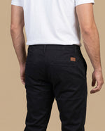 Pantalón algodón elastano - Negro