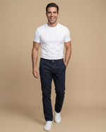 Pantalón Hombre Tiro Medio Recto - Azul