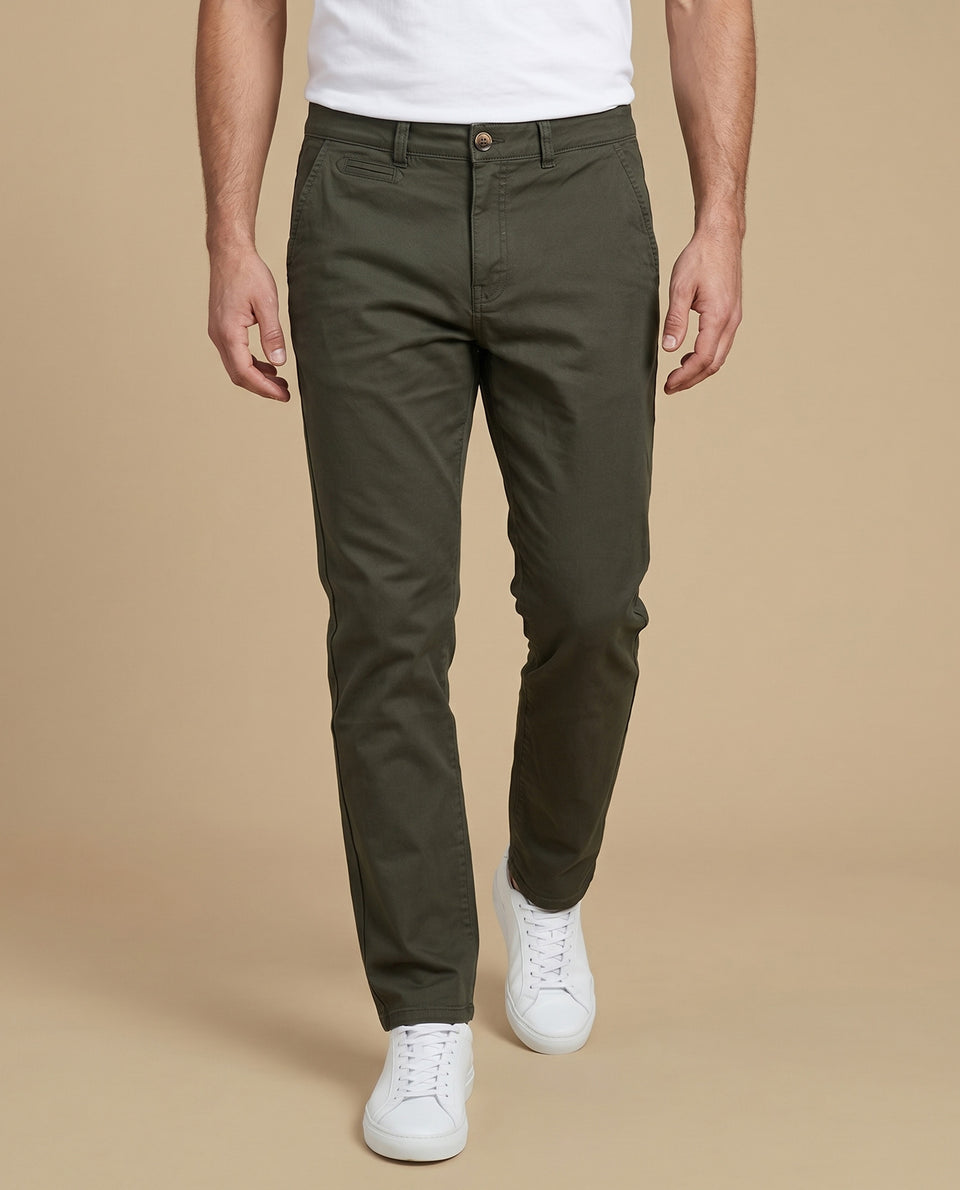 Pantalón hombre tiro medio - Verde 34_335F306_VER190622_3